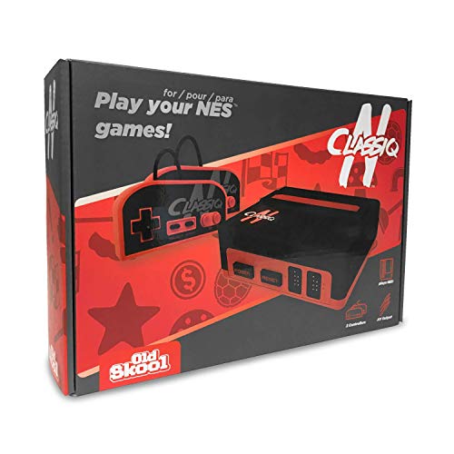 Console antigo Skool Classiq n Compatível com NES - Sistema de clone preto/vermelho