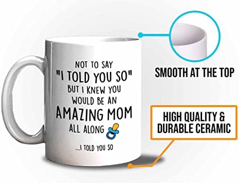 Bubble abraça o chá de bebê caneca de café 11oz branco - mãe o tempo todo - anúncio da gravidez novo humor bebê nova