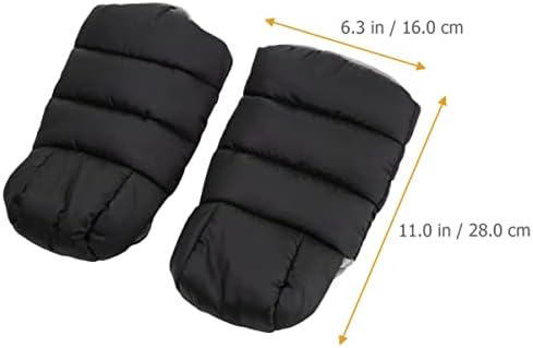 Kisangel 1 par carrinho de carrinho de bebê mittens de inverno antico -congelamento as luvas quentes acessórios bebê - muffs