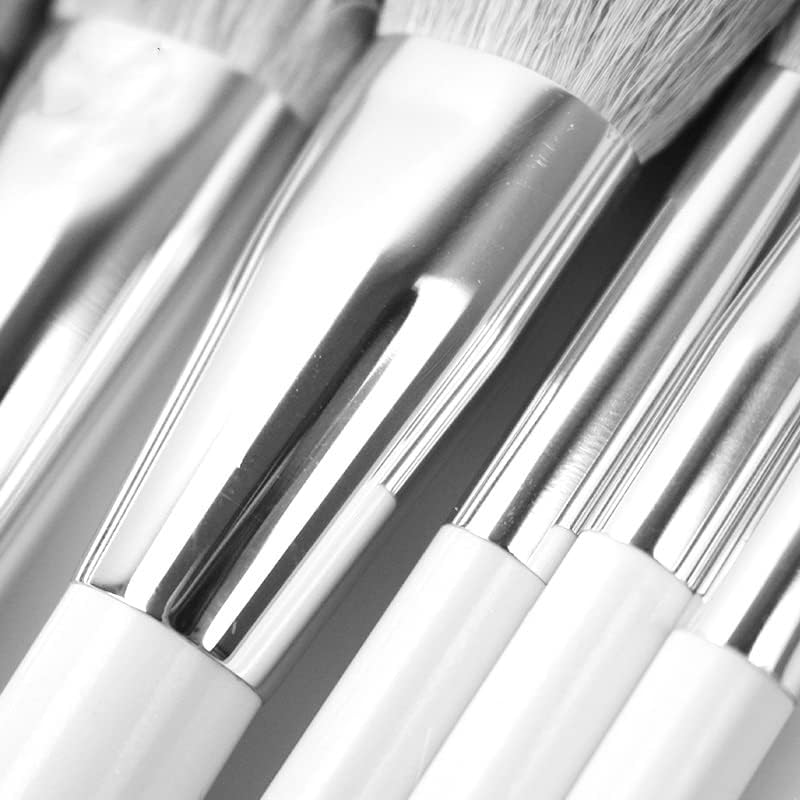 Pincéis de maquiagem profissionais de 10pcs wpyyi definir escovas de pincel de escova de pó plana de cabra escova de maquiagem de