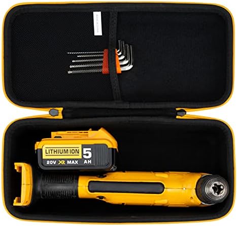 Substituição do estojo de viagem dura Khanka para DeWalt 20V Max ângulo reto do ângulo sem fio Frill / Driver DCD740C1 / DCD740B