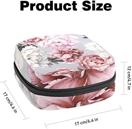 Bolsa de armazenamento de guardanapo portátil de água de flor de água de água branca Pink rosa bolsas de saco de saco de saco