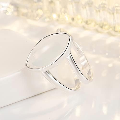 Casamento e noivado anéis femininos banhados 925 prata vintage branco pedras de pedras preciosas de joias de pedras