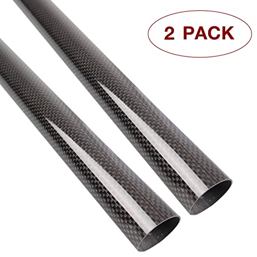 Arris 420mm 8mm x 10mm x 420mm Tubos de fibra de carbono superfície brilhante 3K Roll embrulhado Puro para Quadcopter