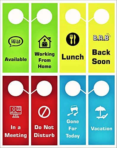 8 Opções O sinal do cabide da porta não perturbe o trabalho em casa em uma reunião fora de férias fora do escritório em breve