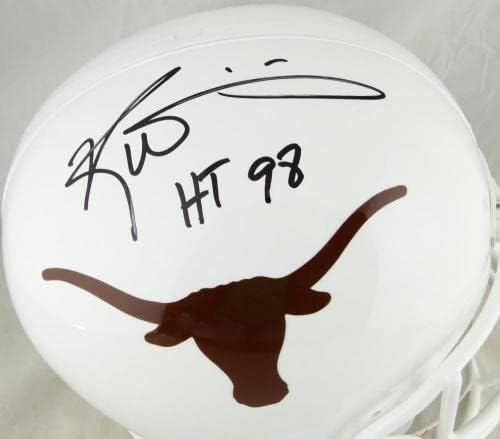 Ricky Williams assinou o Texas Longhorns F/S Riddell Helmet com ht -jsa w - capacetes da faculdade autografados