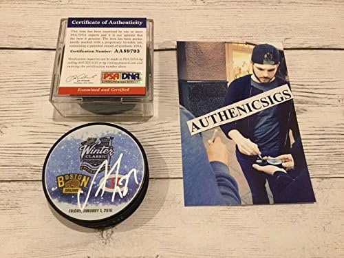 Alex Galchenyuk assinou Winter Classic Canadiens Hockey Puck PSA DNA CoA B - Pucks autografados da NHL