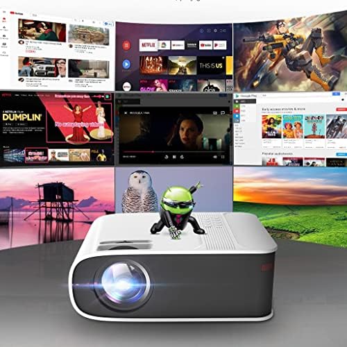 Kuqiz Projector W32 Mini Projetor Full HD 1080p Android 10 Suporte 4K Decoding Video Projector Led Beamer Home Theatre