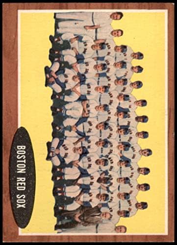 1962 Topps 334 Red Sox Team Boston Red Sox NM+ Red Sox