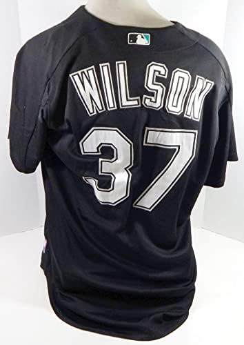 2003-06 Florida Marlins Wilson #37 Game usou Black Jersey BP St XL 366 - Jogo usou camisas MLB