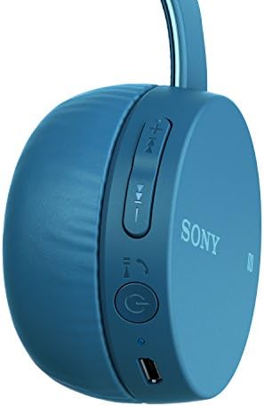 Fone de ouvido sem fio Sony WH-CH400 com microfone para telefonema, azul