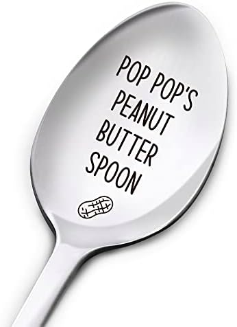 Pop Pop Pop Spoon de Manteiga, Presentes de Natal para Vovô, Presentes do Dia do Pais do avô de netos netos netos, Presentes