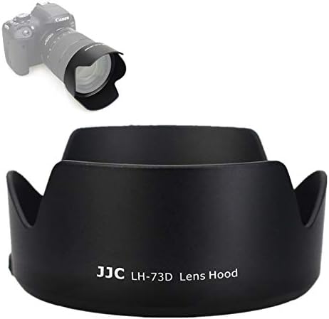 JJC Reversível Lente Hood Shade Protetor EW-73D Substituição para Canon EF-S 18-135mm f3.5-5.6 é USM e para Canon RF 24-105mm f4-7.1 é a lente STM