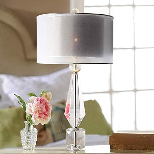 Lâmpada de mesa de cristal WSSBK, lâmpada de cabeceira de decoração de casa, cristal adequado para iluminação de corredor da sala da sala de estar