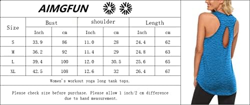 Aimgfun Womens Yoga Tank Sleesess Workouts Tops solto Fit Backless Heckleh Hechone Open Back Gym Shirt