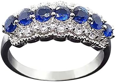 Jóias para adolescentes noivado Rodado de zircões de zircões femininos anéis de casamento anéis de jóias para mulher anel de
