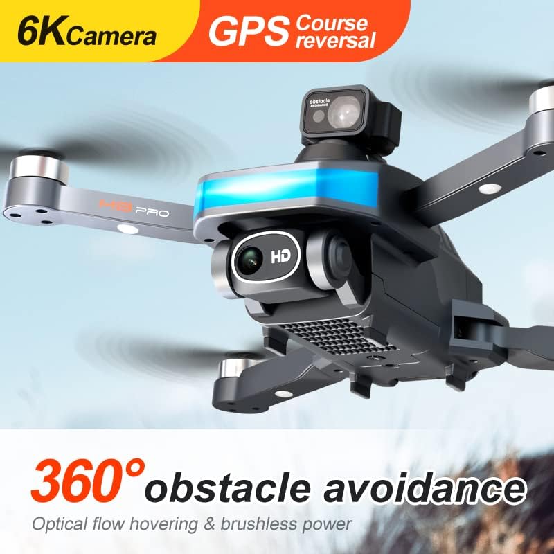 Drone 6k Dual Camera Obstact Evitar FPV Quadcopter profissional dobrável