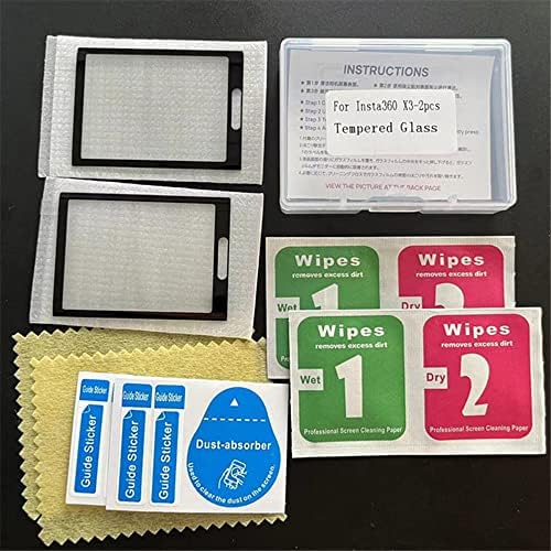 WTOHOBY 2PCS/Set HD Temperado Glass Protective Film para Insta360 One X3 Screen Protector Anti-arranhão Capa de filme