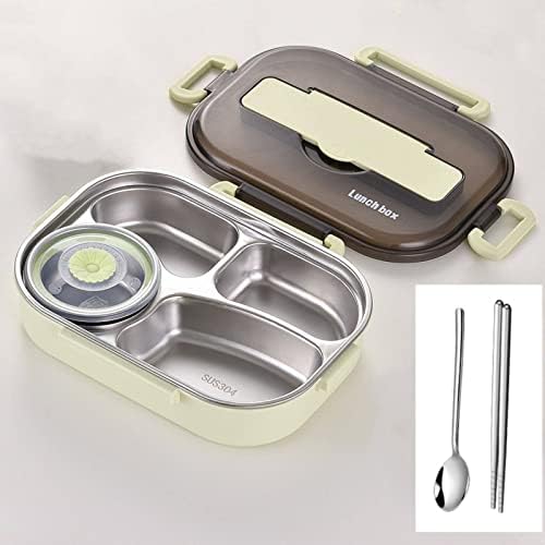 Kbree portátil 304 Aço inoxidável lancheira Bento Box Lunch Container Organizador de comida