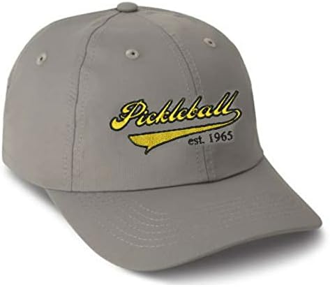 Pickleball Heritage Men e feminino Hat estilo de beisebol, boné atlético elegante respirável com Bill