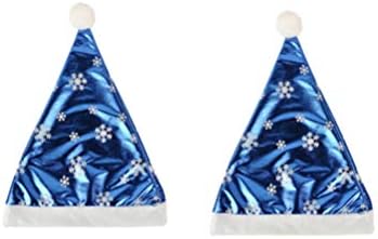 Besportble Blue Hat Blue Hats de Papai Noel Christeiro Papai Noel Hatflake Hat de Natal Chapé