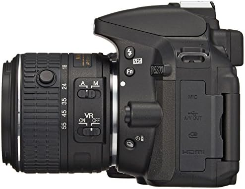 Nikon D5300 24,2 MP CMOS Digital SLR Kit de lente de zoom duplo com 18-55mm f/3.5-5.6g Ed VR II + 55-200mm f/4.5-5.6g-Versão internacional