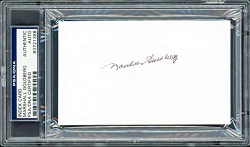 Marshall Goldberg autografou 3x5 Índice Card Universidade de Pittsburgh, Chicago Cardinals PSA/DNA 83721388 - Assinaturas de corte