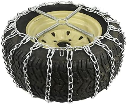 A ROP SHOP | 2 Corrente de pneus de ligação para MTD 16x7.5x8 Frente e 25x12x12 Trator de pneu traseiro de pneus