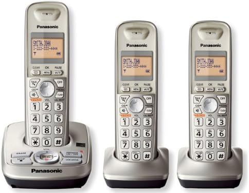 Panasonic KX-TG4223N DECT 6.0 Telefone sem fio de 3 mão