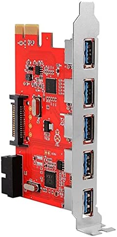 Conectores 5 portas USB 3.0 Hub pci e Adicionar no controlador de cartão SATA 3 pcie sata3 pcie/pci -e sata sata/expansão/multiplicador