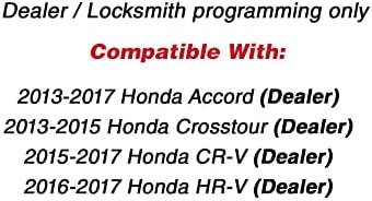Keylessoption ingressleless de entrada remota fob não corrigida Chave do carro de ignição para Honda Cr-V HR-V