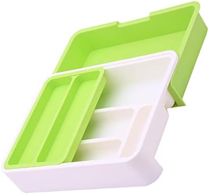 Caixa de talheres de compartimento Zerodeko Caixa de armazenamento multifuncional Acessórios para desktop Organizador
