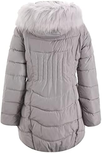 Ano novo elegante jaqueta de manga longa, senhoras de praia longa com capuz de casaco quente com zíper para cima Fit Gross Solid Jacket Women