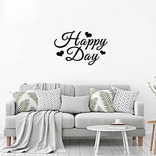 Presentes inspirados para amigos adesivos de decalque de parede feliz para o dia da parede de banheiro de parede de banheiro decoração de lavanderia Decorações de parede Vinil fácil de aplicar presentes de aposentadoria à prova d'água 40x40in