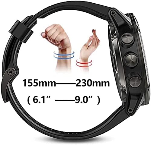 AHGDDA Nova cinta de substituição de silicone inteligente para Garmin Fenix ​​6 6s 6x Pro 5 5x mais 3 3 hr 935 mk Liberação