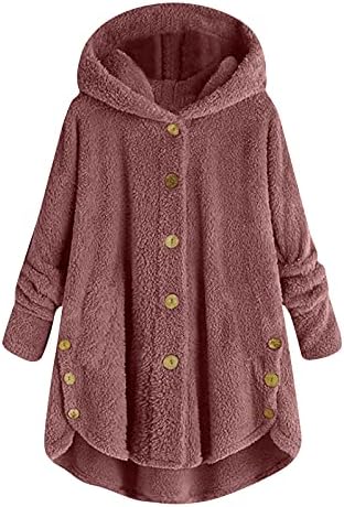 Casacos osmuais para mulheres casaco de lã para mulheres plus size blogues de pelúcia com capuz casaco solto casaco de lã casaco de inverno