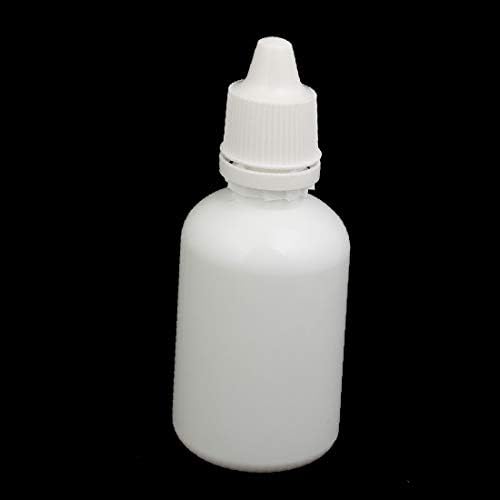 X-Dree 5pcs 48mm dia 100ml pe plástico pecurável garrafa de gota de gota de gotas branca (5pcs 48 mm dia 100ml pe plástico pendurável