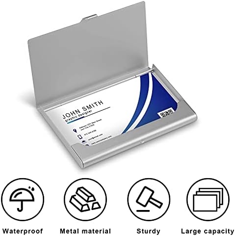 Bright alucinogênico cogumelo de idéias de cartão de negócios Silm Case Professional Metal Name Card Card Pocket Pocket