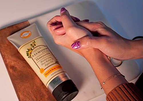 A La Maison de Provence Hand and Body Cream | Loção hidratante natural com óleo de argan e manteiga de karité | Hidratante para pele