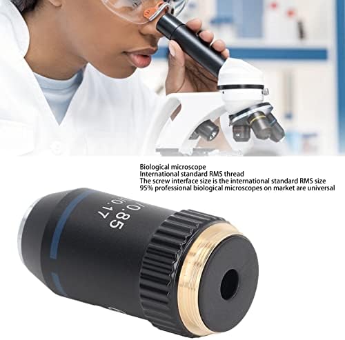 Microscópio Achromático, Lente Objetiva do Microscópio 60x para laboratório