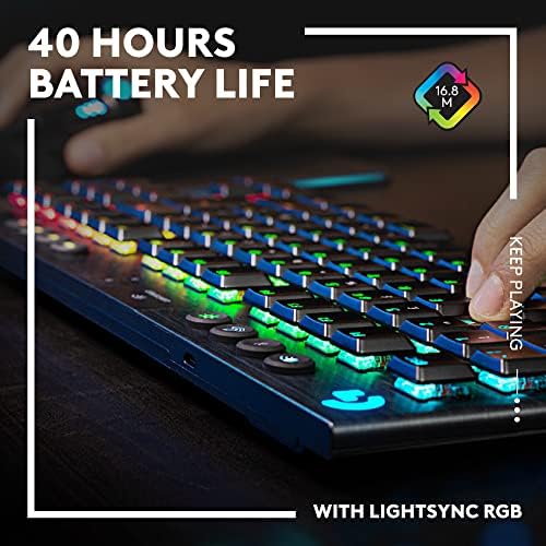 Logitech G502 Mouse de jogos sem fio LightSpeed ​​com LightSync RGB - Black Logitech G640 Pad Pad Pad Pad, otimizado para
