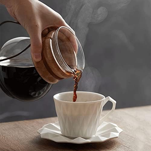 Canecas de café Tatsen Canecas Canecas de café porcelana Conjunto de onças com alça para bebidas quentes ou frias, como chá de leite de cacau ou água para café com leite de café