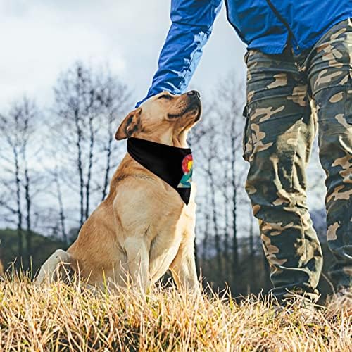 Colorado Geo Dog Bandana Triângulo Falta Bibs Duplo Reversível Lenço de Lamento para Animais