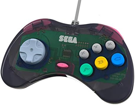 Retro -bit -bit Sega Saturn USB Controller Pad para Sega Genesis Mini, PS3, PC, Mac, Steam, Switch - Porta USB