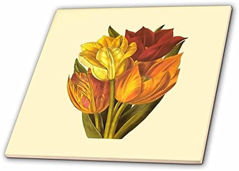 3drose taiche - pintura de acrílico - tulipas - tulipas cortadas ainda vida - telhas