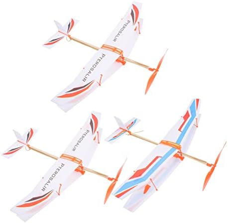 Brinquedos de biplano de borracha aboofan para crianças garotos infantil tiníssimos vôo brinquedos de vôo de vôo crianças planador de avião ao ar livre brinquedos de avião de avião jogando brinquedos de avião brinquedos de avião de borracha 6 pcs