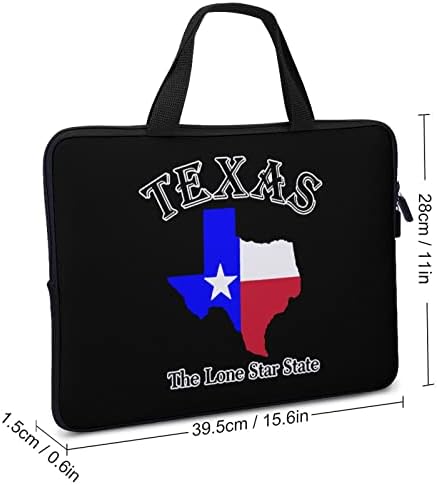 Texas, a Lone Star State Trendy Laptop Bag de computador à prova d'água que transporta uma pasta para negócios para homens