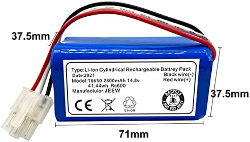 Bateria de íon lítio de 14.4V, bateria recarregável de íons de lítio, compatível com Iclebo Arte YCR-M05 POP YCR-M05-P