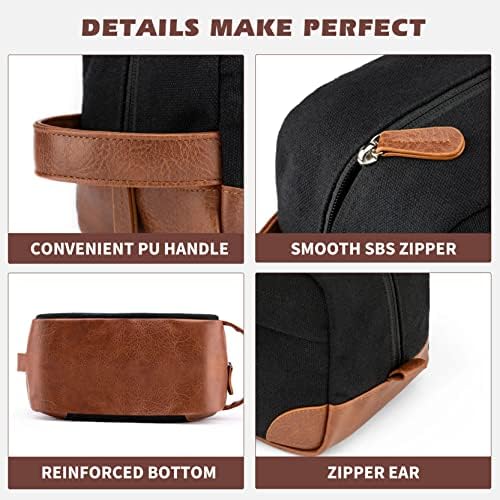 Bolsa de higiene pessoal Vorspack pendurada kit dopp para homens resistentes a água Saco de barbear com grande capacidade para