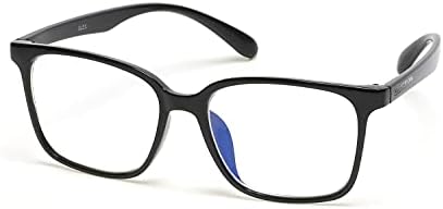 Kenneth Cole Reação unissex adulto kc1503-b azul bloqueando molduras óculos, preto brilhante, 52mm US